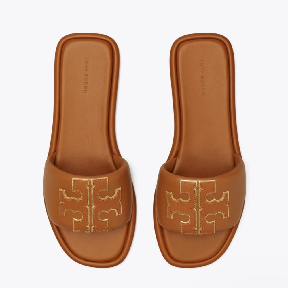 Tory Burch DOUBLE T SPORT SLIDE size 9.5